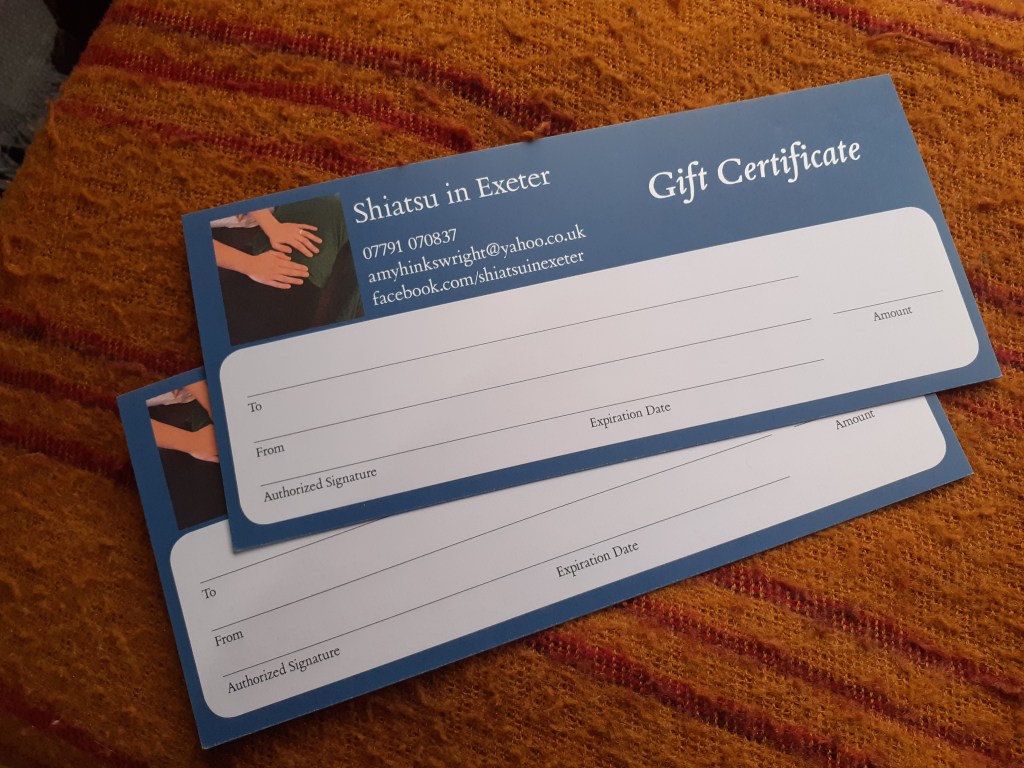 Shiatsu for Christmas? Exeter,&nbsp;Devon