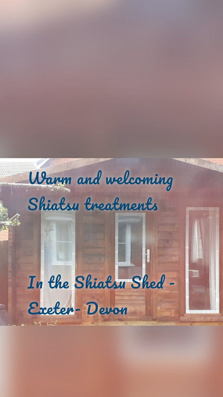Warm and welcoming Shiatsu treatments 


In the Shiatsu Shed - Exeter- Devon